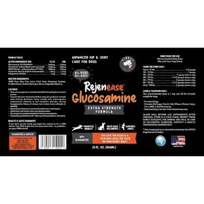 Show full view: Finest for Pets Rejenease All Natural Hip & Joint Dog Supplement, 32-fl oz bottle slide 10 of 11