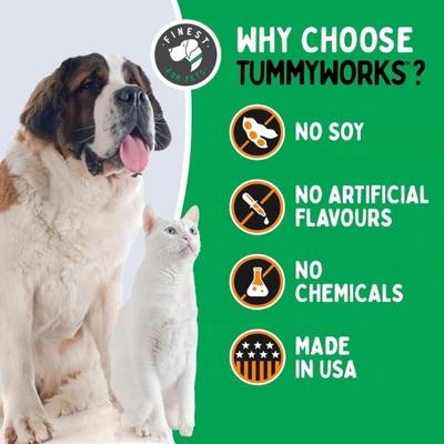 Show full view: Finest for Pets TummyWorks Probiotics & Digestive Dog & Cat Supplement, 160 scoops slide 4 of 11