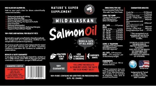 Show full view: Finest for Pets Wild Alaskan Salmon Oil Dog & Cat Supplement, 32-fl oz bottle slide 8 of 9