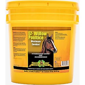 Finish Line EZ-Willow Sore Muscle & Joint Pain Relief Horse Poultice, 23-lb tub