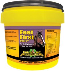 Finish Line Feet First Skin, Coat & Hoof Care Powder Horse Supplement, 2.25-lb tub