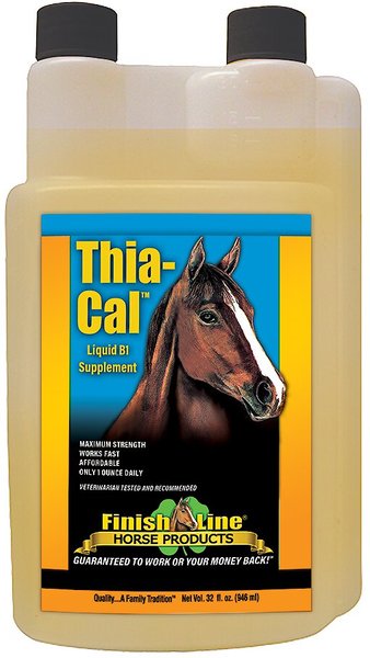 Finish Line Thia-Cal Liquid B1 Calming Liquid Horse Supplement