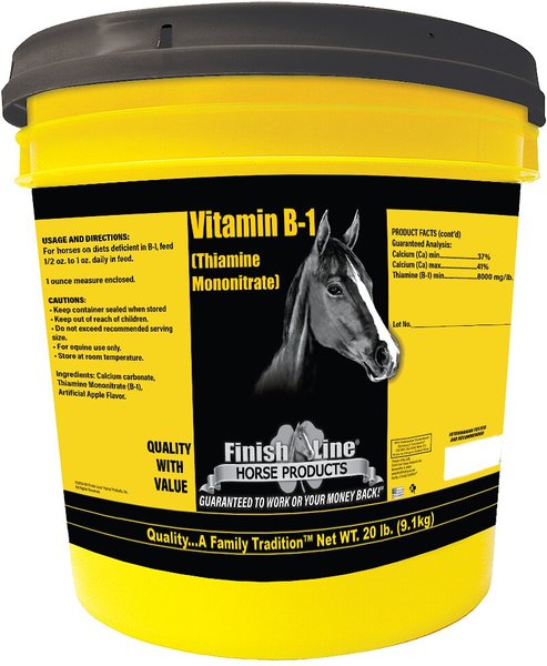 Finish Line Vitamin B1 Blend Muscle & Nerve Care Powder Horse Supplement