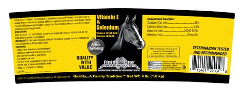 Show full view: Finish Line Vitamin E & Selenium Horse Supplement, 4-lb bucket slide 2 of 2