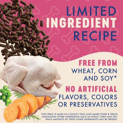 Show full view: Finley's Turkey Recipe Soft Chew Training Bites Dog Treats, 16-oz bag slide 5 of 9