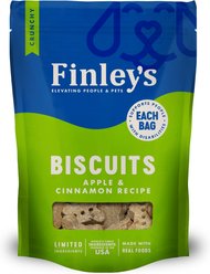 Finley's Wheat-Free Apple & Cinnamon Crunchy Biscuit Dog Treats, 12-oz bag