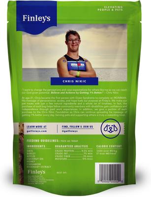 Show full view: Finley's Wheat-Free Apple & Cinnamon Crunchy Biscuit Dog Treats, 12-oz bag slide 3 of 9