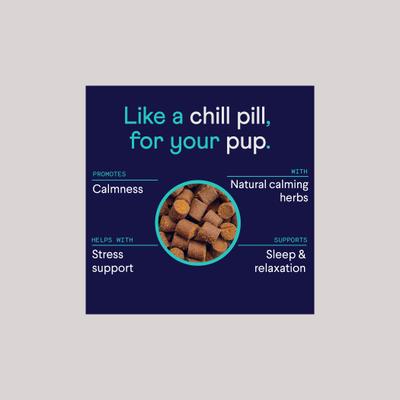 Show full view: Finn Allergy & Itch Beef Liver Flavored Soft Chew Allergy, 90 count + Calming Aid Soft Chew Dog Supplement, 90 count slide 9 of 9