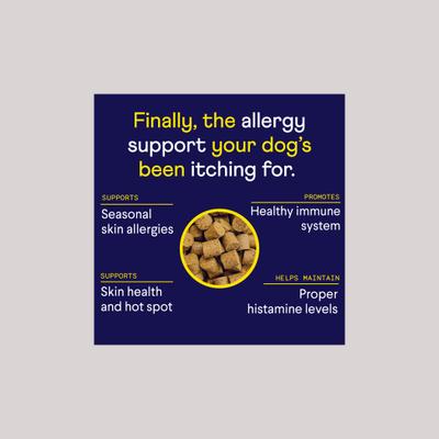 Show full view: Finn Allergy & Itch Beef Liver Flavored Soft Chew Allergy, 90 count + Digestive Prebiotic & Probiotic Supplement for Dogs, 90 count slide 5 of 10