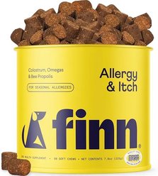 Finn Allergy & Itch Beef Liver Flavored Soft Chew Allergy Supplement for Dogs, 90 count