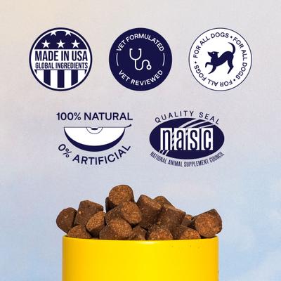 Show full view: Finn Allergy & Itch Beef Liver Flavored Soft Chew Allergy Supplement for Dogs, 90 count slide 8 of 11