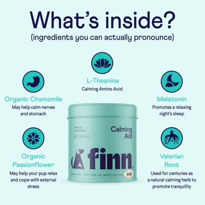 Show full view: Finn Calming Aid Soft Chew Dog Supplement, 90 count slide 6 of 11