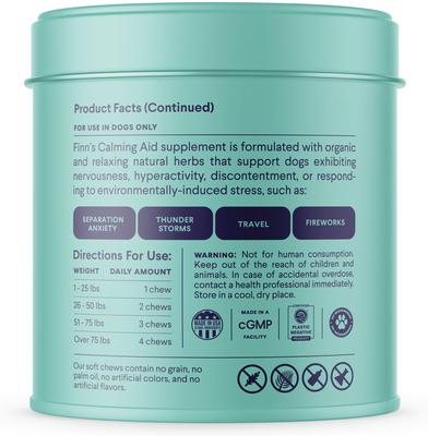 Show full view: Finn Calming Aid Soft Chew Dog Supplement, 90 count slide 3 of 11