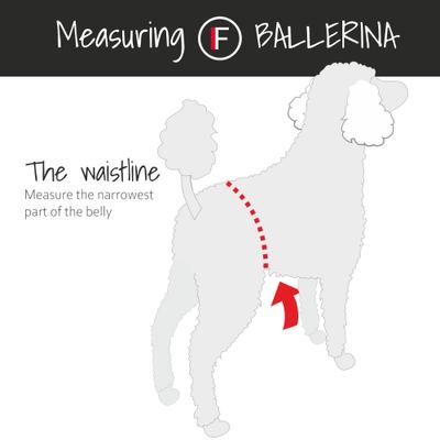 Show full view: FinNero Ballerina Denim Washable Female Heat Dog Diaper, X-Large: 24.8 to 38.1-in waist slide 8 of 9