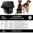 Show in main carousel: FinNero Ballerina Washable Female Heat Dog Diaper, Black, X-Small: 11.8 to 16.9-in waist slide 8 of 10