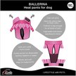 Show in main carousel: FinNero Ballerina Washable Female Heat Dog Diaper, Black, X-Small: 11.8 to 16.9-in waist slide 9 of 10