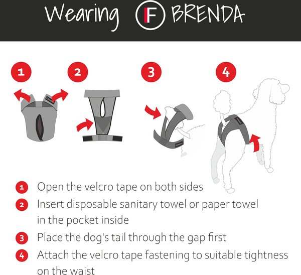Show full view: FinNero BRENDA Hygiene Pants Washable Female Dog Diaper, Camo, XX-Small slide 5 of 9