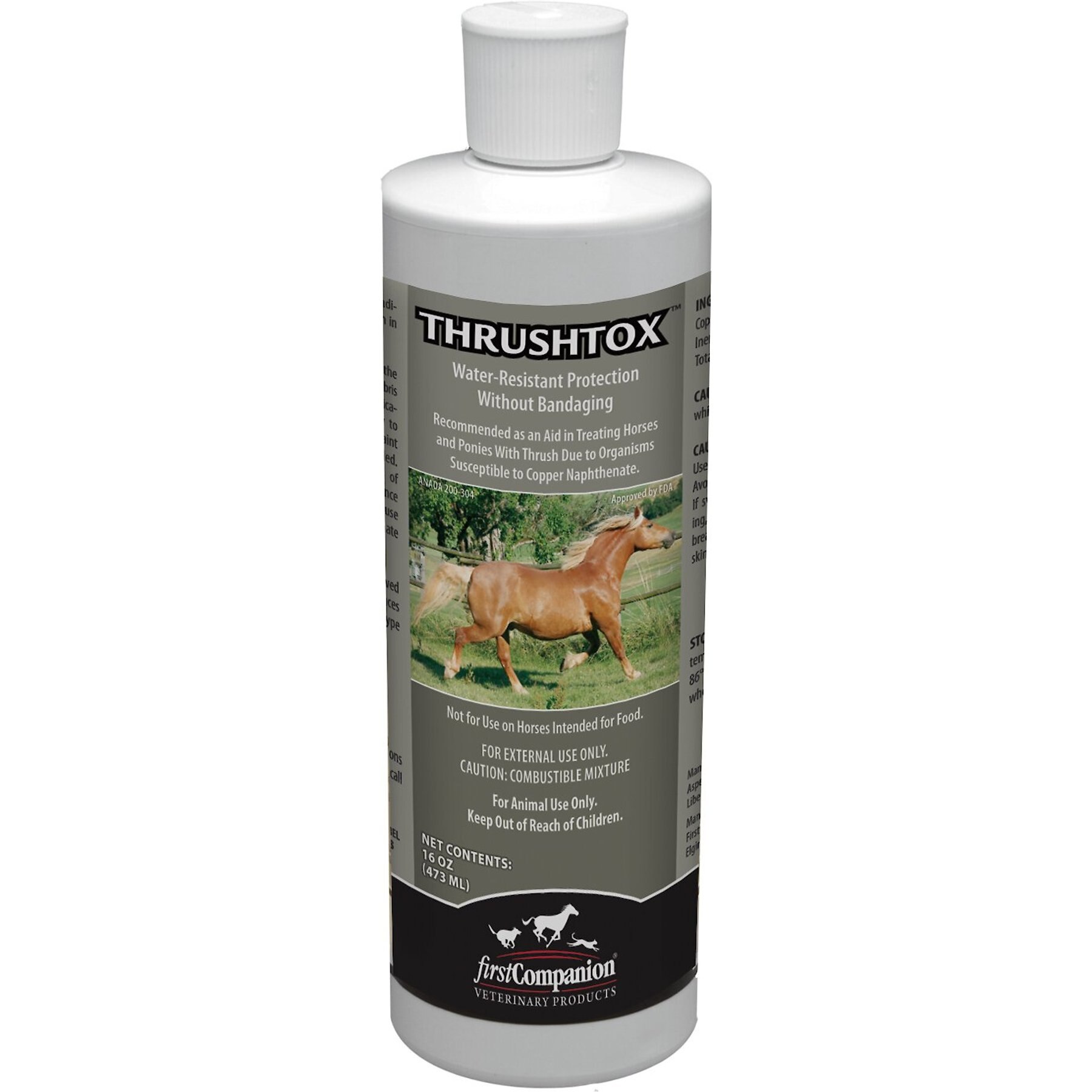 First Companion Thrushtox Horse Antifungal Ointment, 16-oz bottle