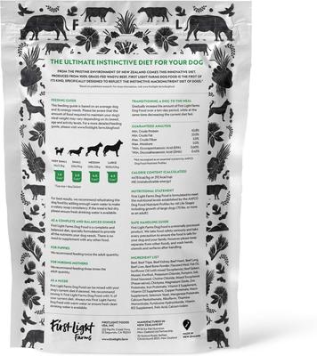 Show full view: First Light Farms Wagyu Beef 100% Grass Fed Raw Freeze-Dried Dog Food, 24-oz bag slide 6 of 9