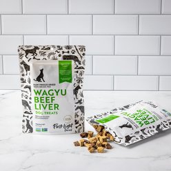 First Light Farms Wagyu Beef Liver 100% Grass Fed Raw Freeze-Dried Dog Treats, 4-oz bag slide 2 of 5