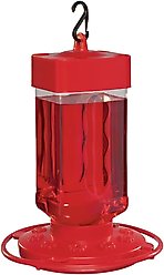 First Nature Hummingbird Bird Feeder, Red, 32-oz