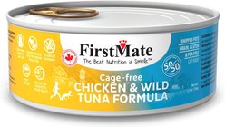 Firstmate 50/50 Chicken & Tuna Formula Grain-Free Canned Cat Food, 5.5-oz, case of 24