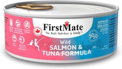 Firstmate 50/50 Salmon & Tuna Formula Grain-Free Canned Cat Food, 5.5-oz, case of 24