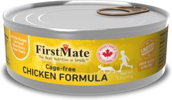 Firstmate Cage-Free Chicken Formula Limited Ingredient Pate Wet Cat Food, 3.2-oz can, case of 24