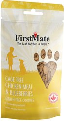 Firstmate Cage Free Chicken Meal & Blueberries Dog Treats, 8-oz bag