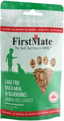 Firstmate Cage Free Duck Meal & Blueberries Mini Trainer Grain-Free Dog Treats, 8-oz bag