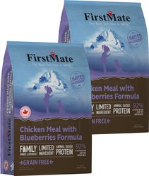 Firstmate Chicken Meal with Blueberries Formula Limited Ingredient Diet Grain-Free Dry Cat Food, 20-lb bundle 
