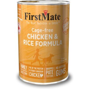 Firstmate Chicken & Rice Formula Cage-Free Canned Dog Food, 12.2-oz can, case of 12