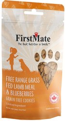 Firstmate Free Range Grass Fed Lamb & Blueberries Dog Treats, 8-oz bag