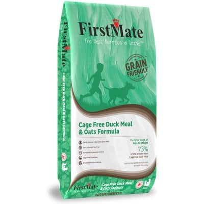 Firstmate Firstmate Grain Friendly Cage Free Duck Meal & Oats Formula Dry Dog Food, 25-lb bag