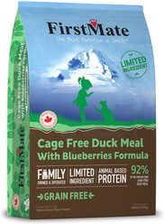 Firstmate Limited Ingredient Cage Free Duck Meal with Blueberries Formula Dry Cat Food, 10-lb bag
