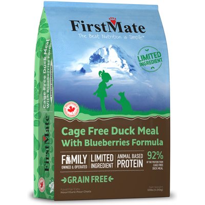 Firstmate Firstmate Cage Free Duck Meal with Blueberries Formula Limited Ingredient Diet Grain-Free Dry Cat Food, 10-lb bag