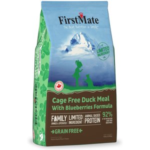 Firstmate Cage Free Duck Meal with Blueberries Formula Limited Ingredient Diet Grain-Free Dry Cat Food, 4-lb bag