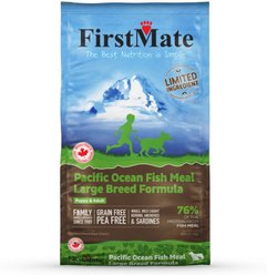 Firstmate Limited Ingredient Diet Grain-Free Pacific Ocean Fish Meal Large Breed Formula Dry Dog Food, 25-lb bag