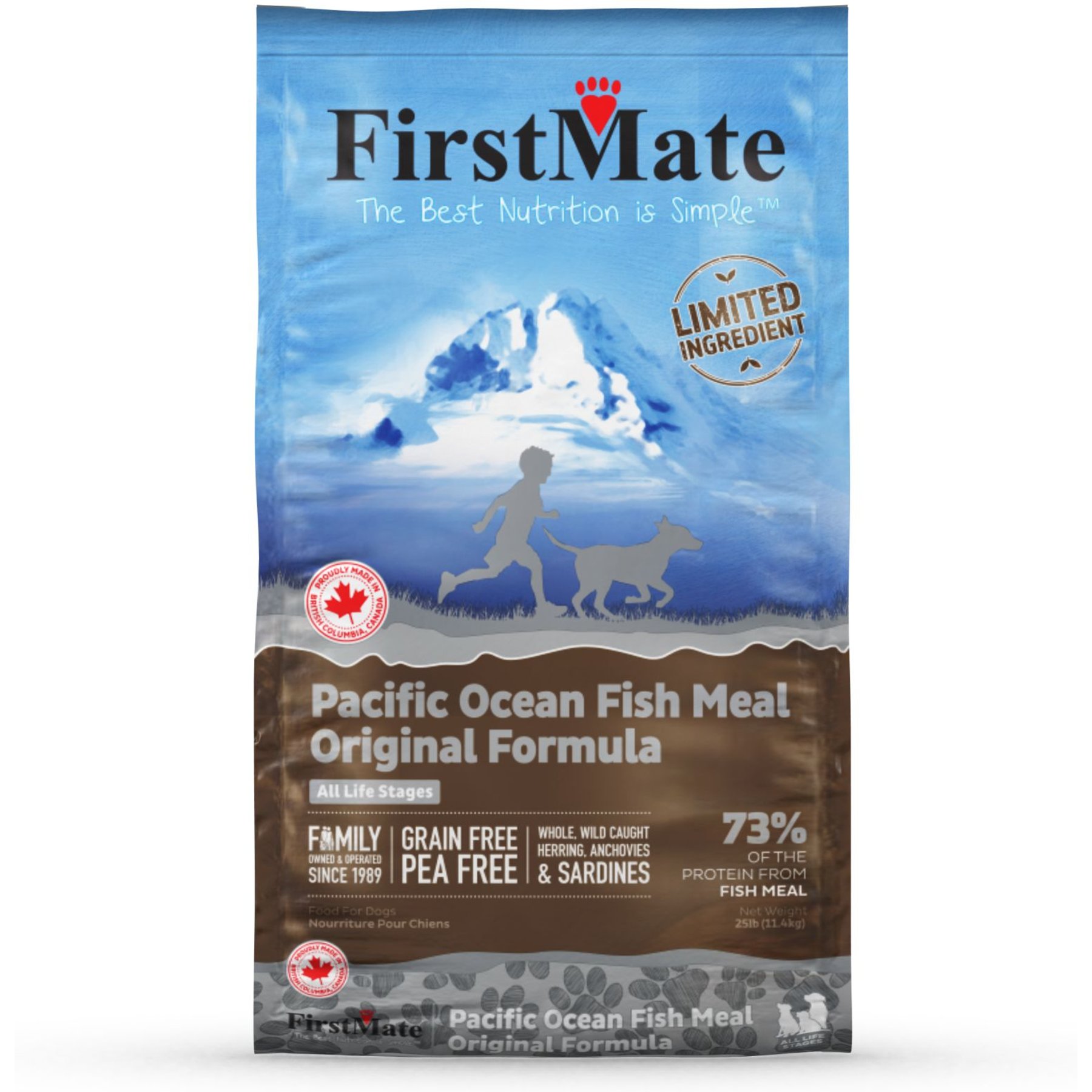 FirstMate Pet Foods Limited Ingredient Pacific Ocean Fish Meal – Original Formula