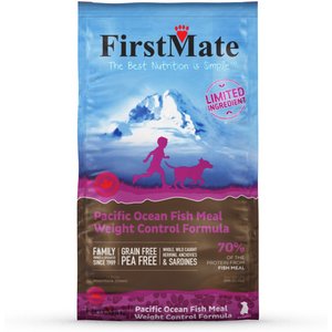 Firstmate Limited Ingredient Diet Grain-Free Pacific Ocean Fish Meal Weight Control Formula Dry Dog Food, 25-lb bag