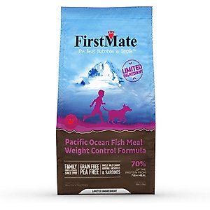 Firstmate Limited Ingredient Diet Grain-Free Pacific Ocean Fish Meal Weight Control Formula Dry Dog Food, 5-lb bag