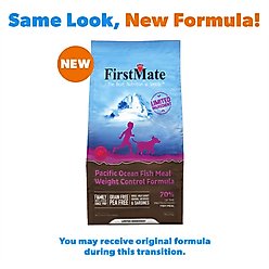 Firstmate Limited Ingredient Diet Grain-Free Pacific Ocean Fish Meal Weight Control Formula Dry Dog Food, 5-lb bag slide 2 of 3