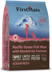 Firstmate Pacific Ocean Fish Meal with Blueberries Formula Limited Ingredient Diet Grain-Free Dry Cat Food, 10-lb bag
