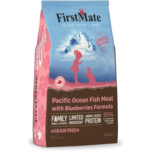 Firstmate Pacific Ocean Fish Meal with Blueberries Formula Limited Ingredient Diet Grain-Free Dry Cat Food, 3.96-lb bag
