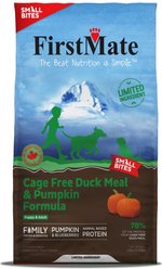 Firstmate Small Bites Cage Free Duck Meal & Pumpkin Formula Grain-Free Dry Dog Food, 12-lb bag