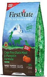 Firstmate Small Bites Cage Free Duck Meal & Pumpkin Formula Grain-Free Dry Dog Food, 12-lb bag slide 2 of 4