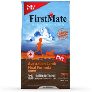 Firstmate Small Bites Limited Ingredient Diet Grain-Free Australian Lamb Meal Formula Dry Dog Food, 12-lb bag