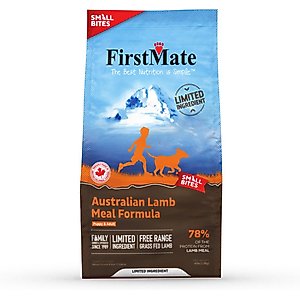 Firstmate Small Bites Limited Ingredient Diet Grain-Free Australian Lamb Meal Formula Dry Dog Food, 4-lb bag