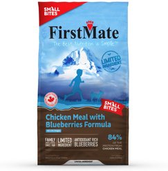 Firstmate Small Bites Limited Ingredient Diet Grain-Free Chicken Meal with Blueberries Formula Dry Dog Food, 12-lb bag