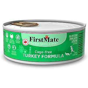 Firstmate Turkey Formula Limited Ingredient Grain-Free Canned Cat Food, 5.5-oz, case of 24